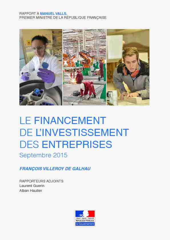 [PDF] LE FINANCEMENT DE LINVESTISSEMENT DES ENTREPRISES