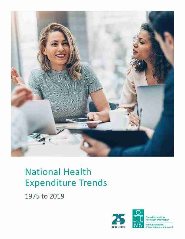 National Health Expenditure Trends 1975 to 2019