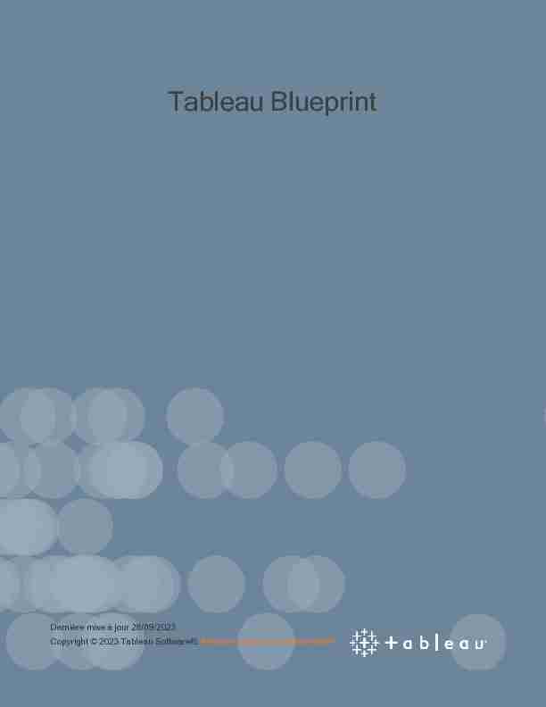 Tableau Blueprint