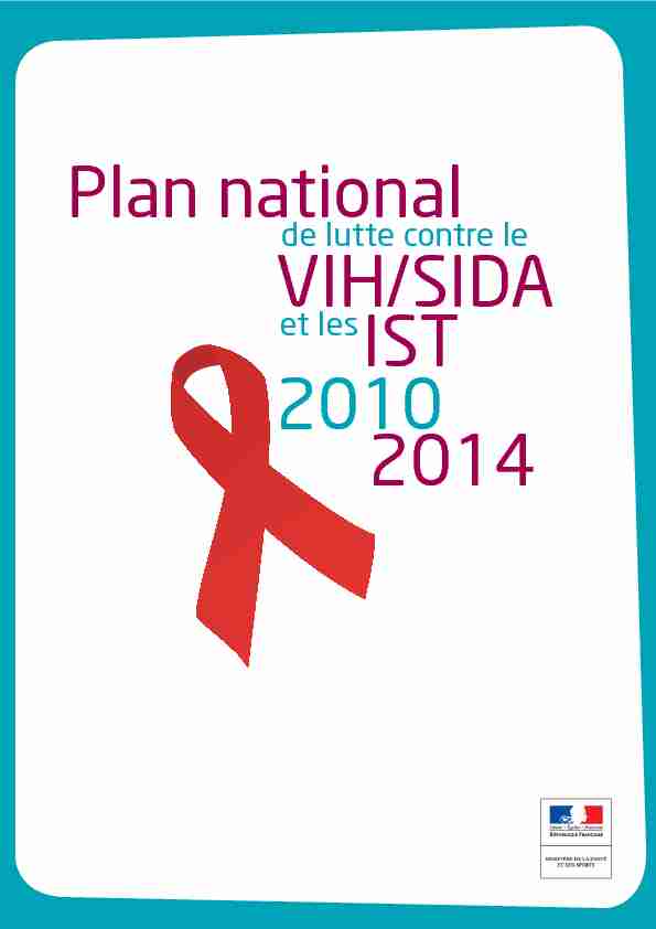 IST 2014 2010 VIH/SIDA Plan national