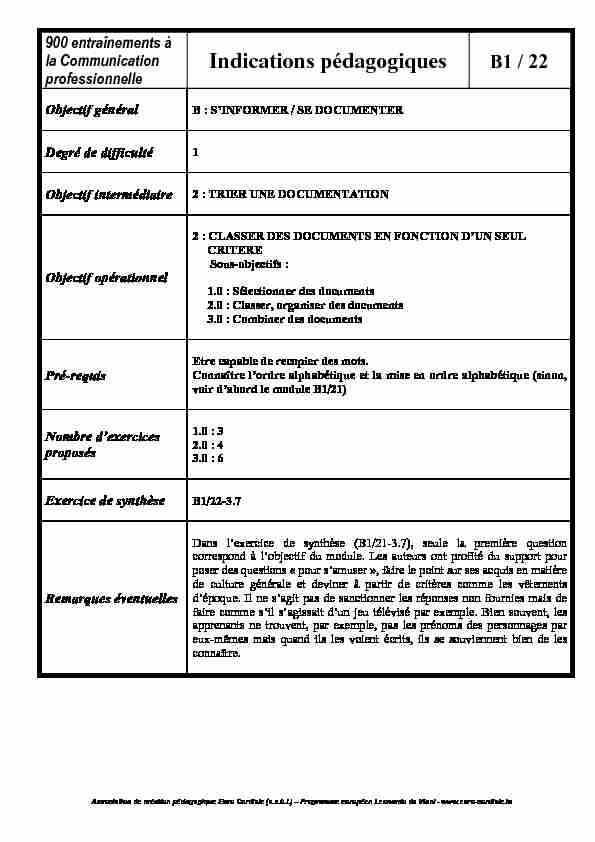 [PDF] Indications pédagogiques - Euro Cordiale