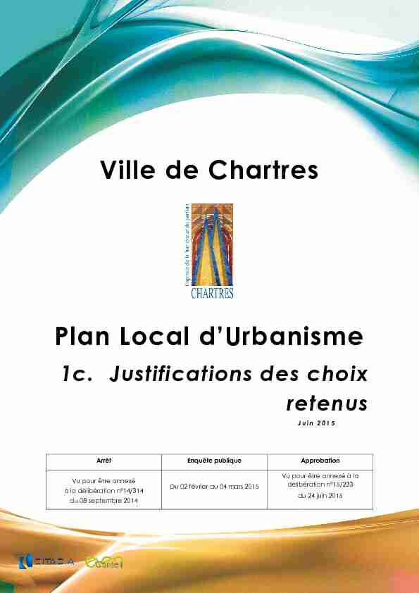 Ville de Chartres Plan Local dUrbanisme