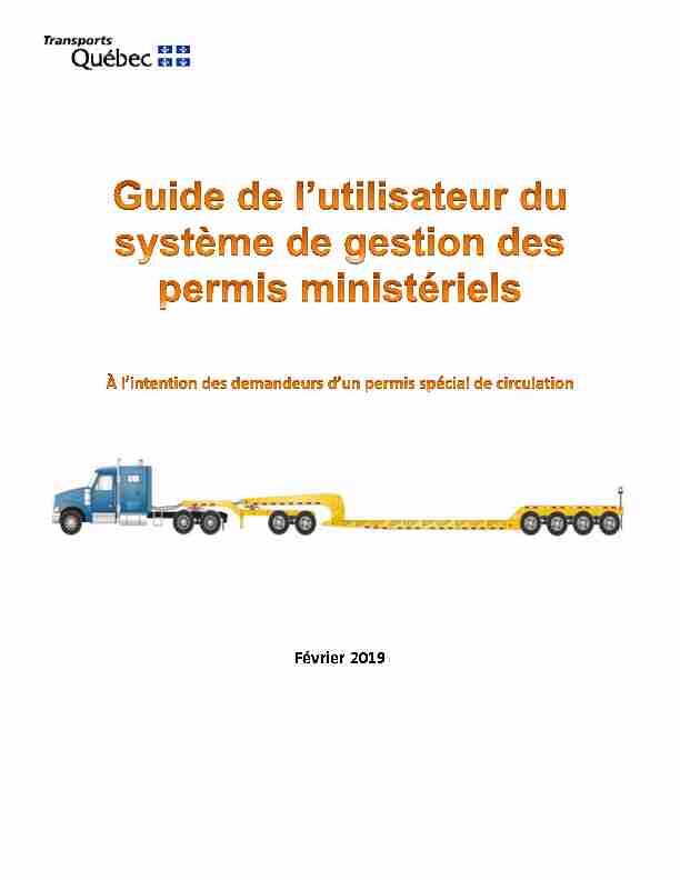 Guide de lutilisateur du système de gestion des permis ministériels