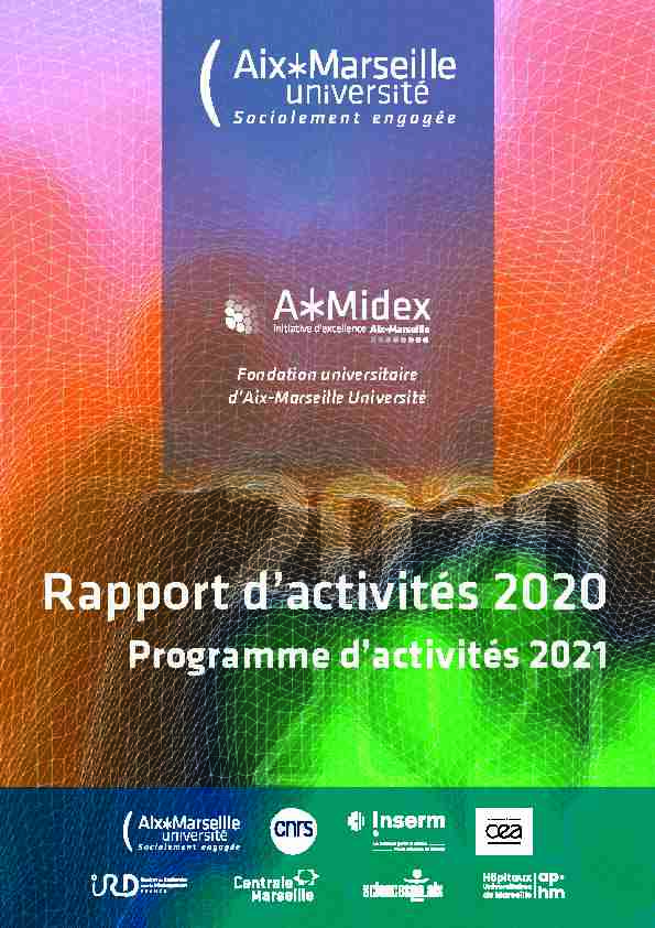 [PDF] Rapport dactivités 2020 - Aix-Marseille Université