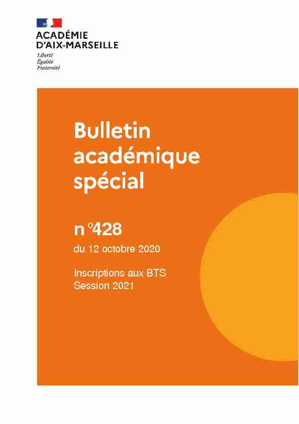 [PDF] n°428 - Le Bulletin Académiques - Académie dAix-Marseille