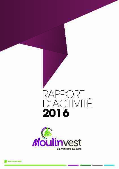 rapport dactivité - 2016