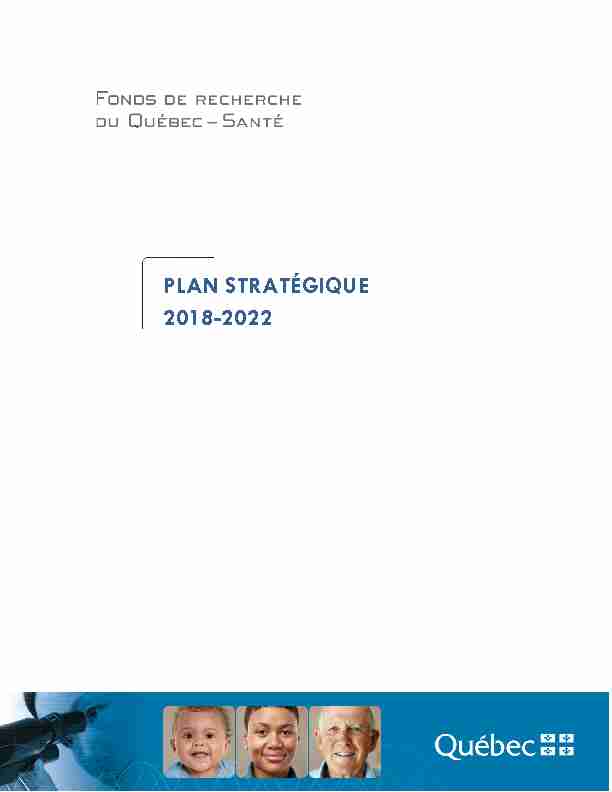 Le plan stratégique 2018-2022 du Fonds de recherche du Québec