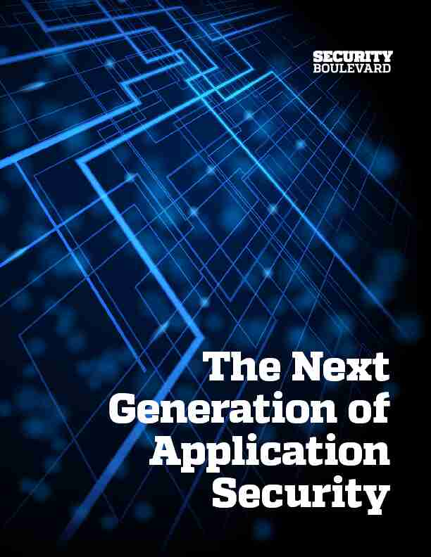 [PDF] The Next Generation of Application Security - ZeroNorth