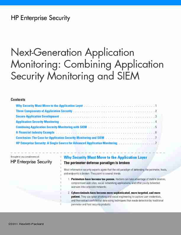 Next-Generation Application Monitoring: Combining Application