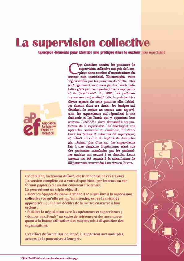 [PDF] La supervision collective - APEF