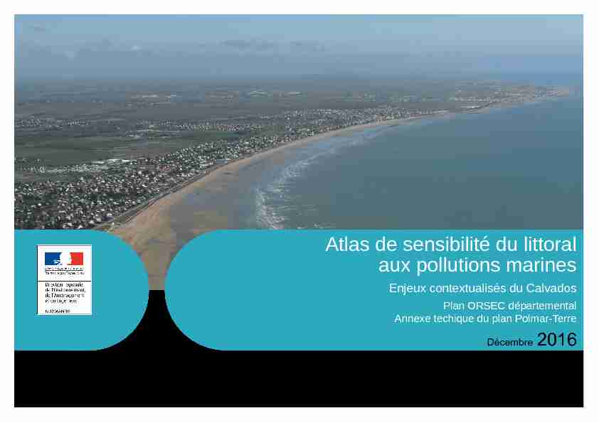 Atlas de sensibilité du littoral aux pollutions marines