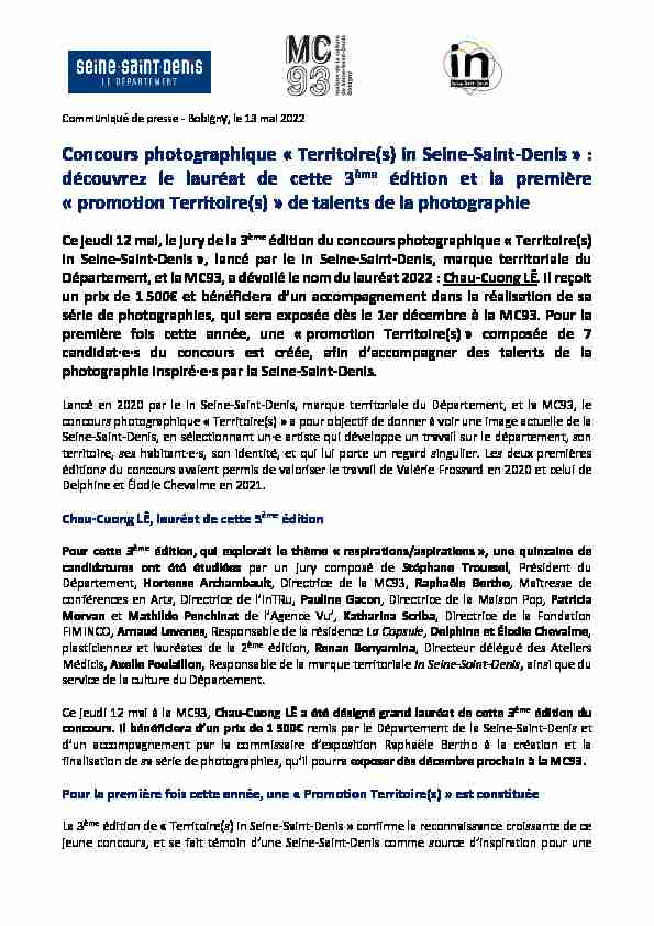 Concours photographique « Territoire(s) in Seine-Saint-Denis