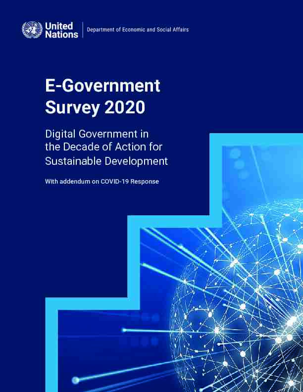 E-Government Survey 2020