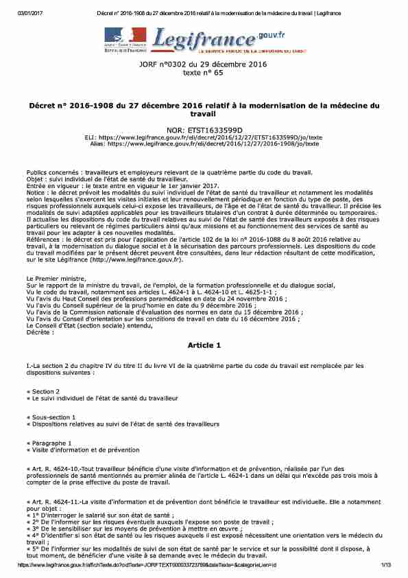 [PDF] Legifrance - ILO