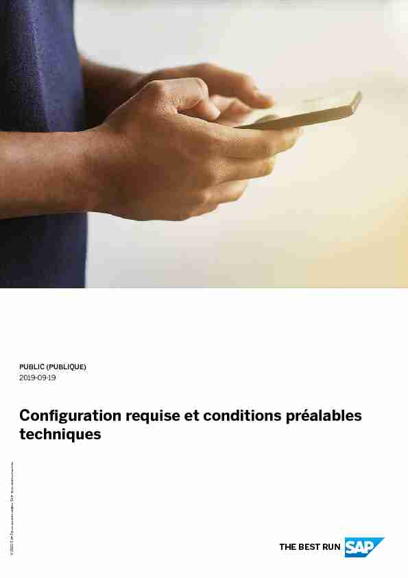 Configuration requise et conditions préalables techniques