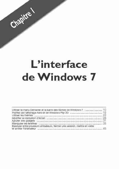Linterface de Windows 7