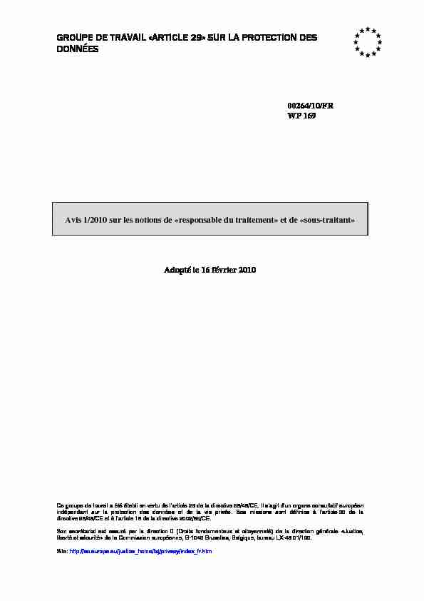 [PDF] sous-traitant - Commission nationale pour la protection des données