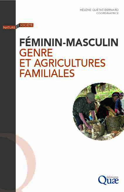 [PDF] Féminin-Masculin, Genre et agricultures familiales - OAPEN