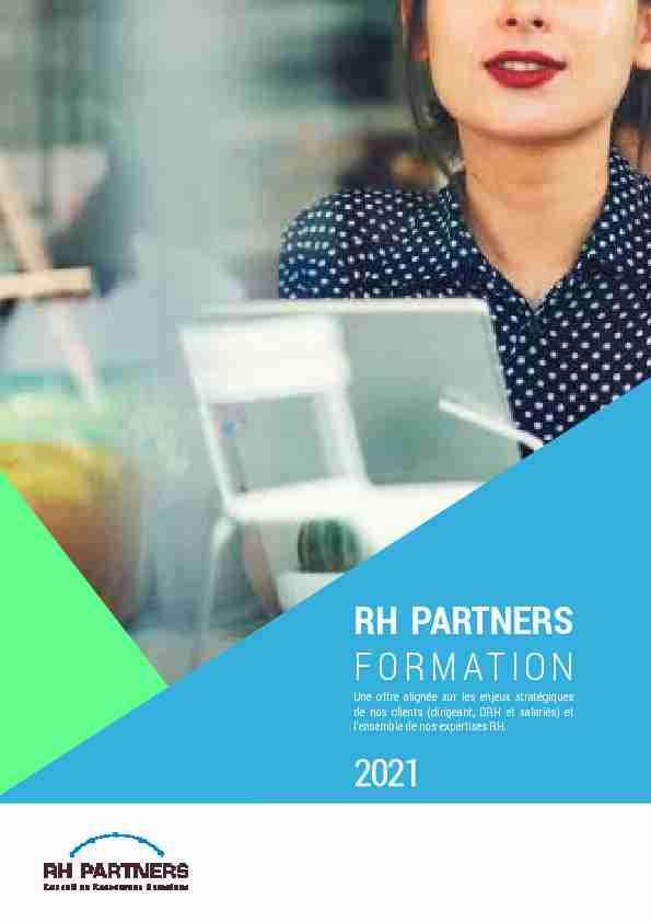 [PDF] RH PARTNERS FORMATION 2021