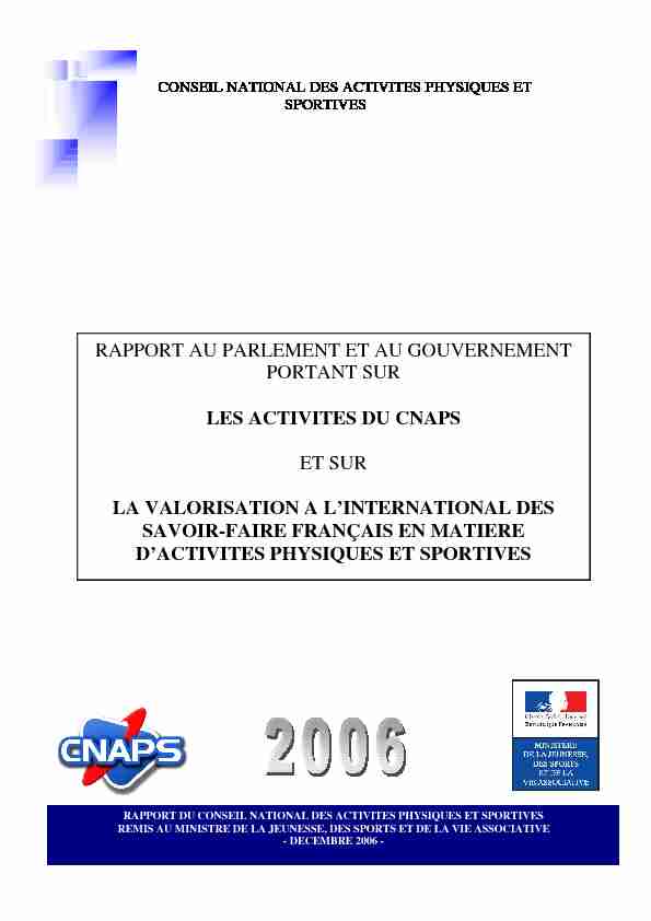 [PDF] Rapport Final 2006 - Vie publique