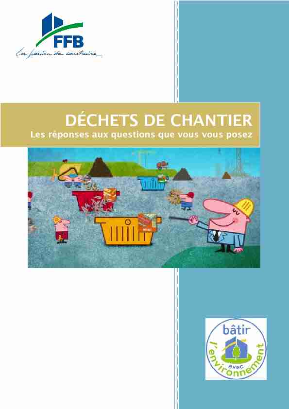 [PDF] DÉCHETS DE CHANTIER