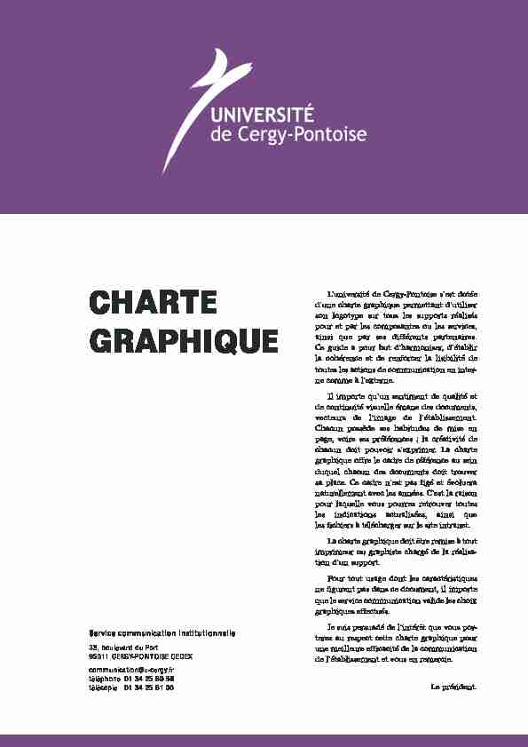 CHARTE GRAPHIQUE