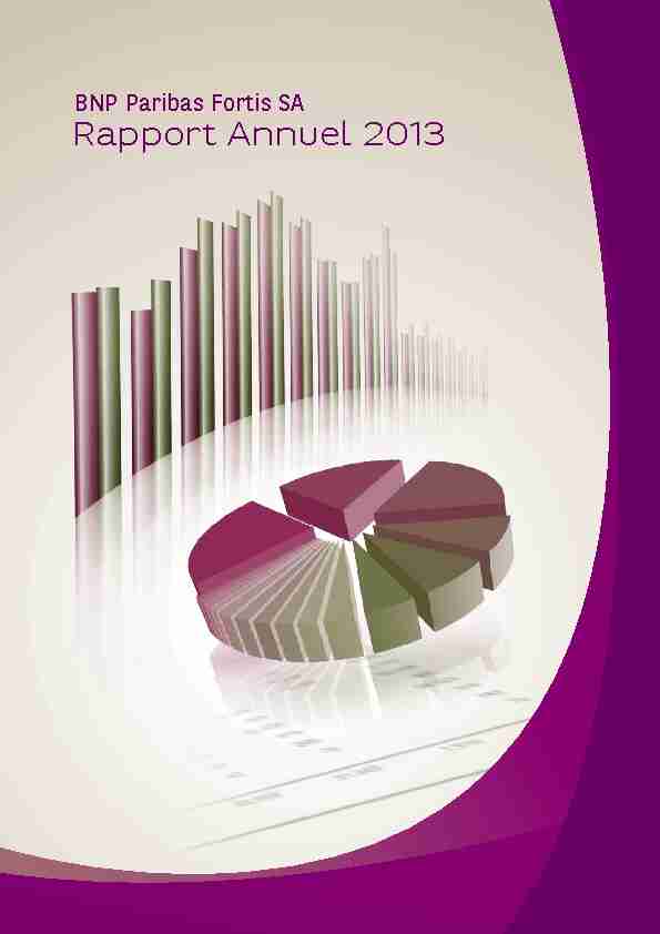 BNP Paribas Fortis SA - Rapport Annuel 2013