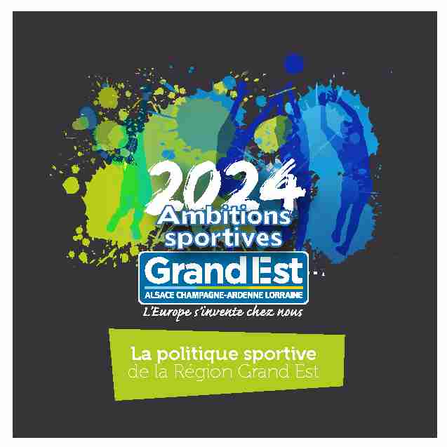 Ambitions sportives