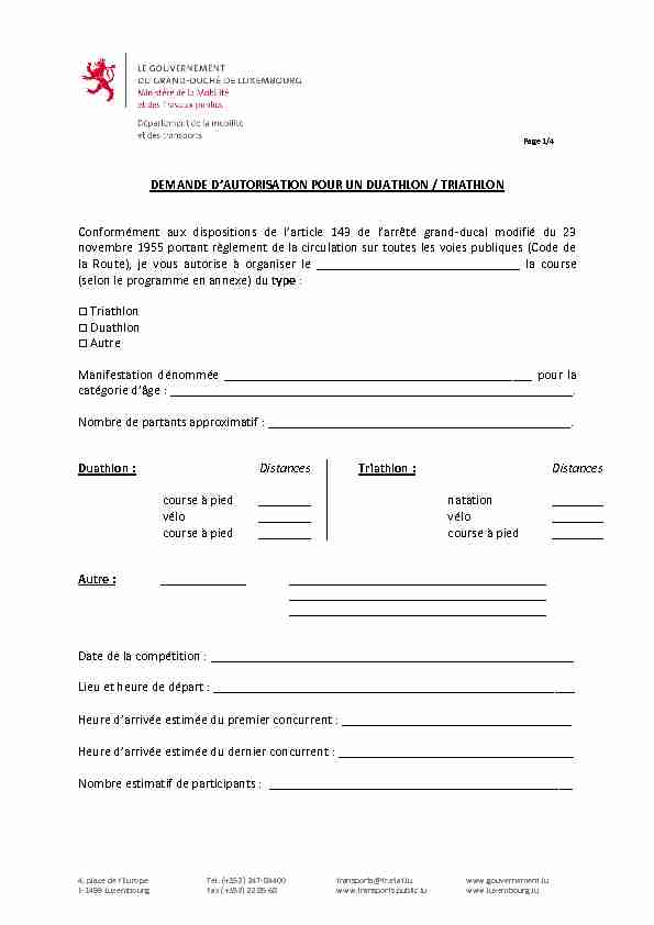pdf Demande d'autorisation pour un Duathlon/Triathlon - public