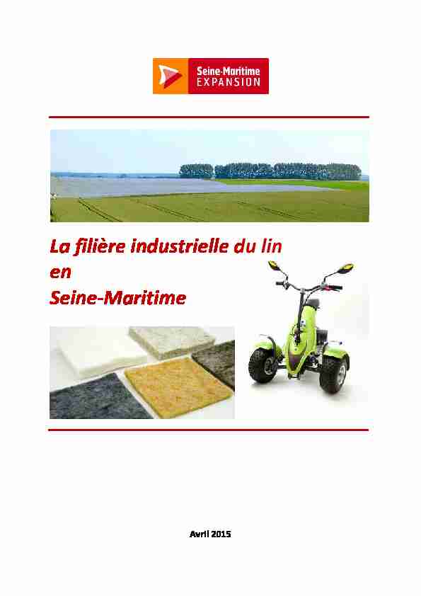 La filière industrielle du lin en Seine-Maritime