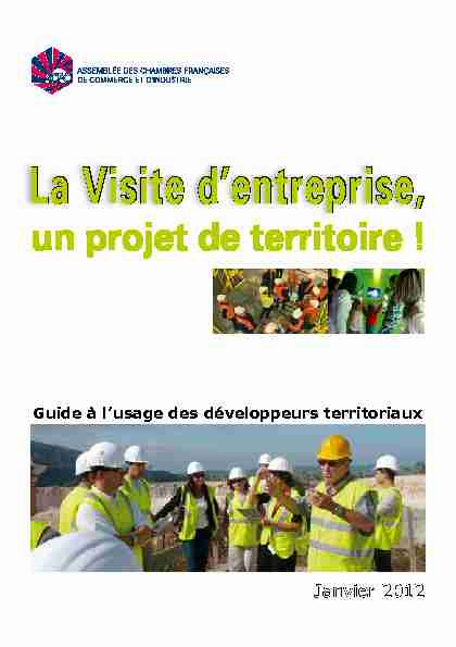 [PDF] La Visite dentreprise, - Direction Générale des Entreprises