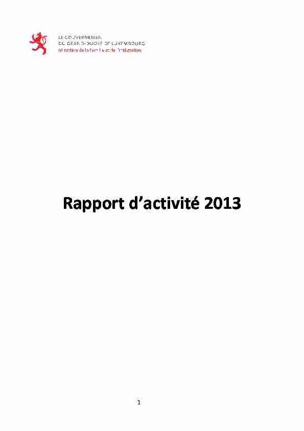 [PDF] Rapport dactivité 2013 - Caisse pour lavenir des enfants