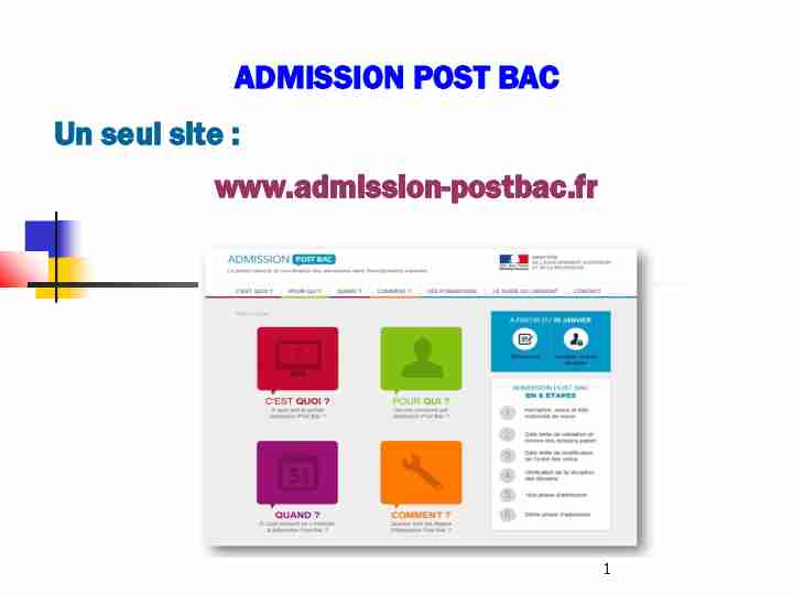 [PDF] Un seul site : wwwadmission-postbacfr ADMISSION POST  - Atrium