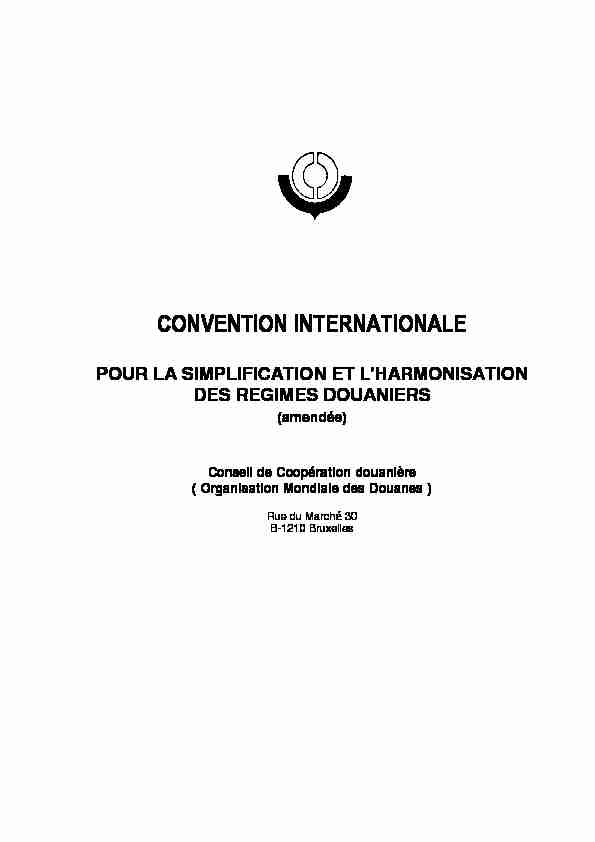 CONVENTION INTERNATIONALE
