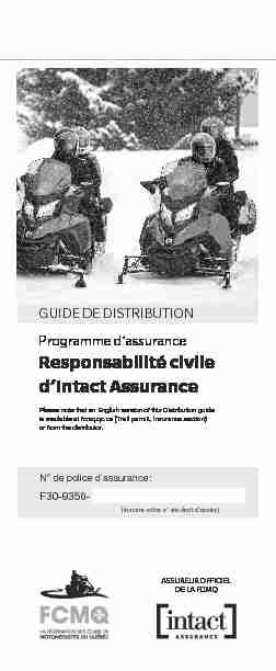 [PDF] Responsabilité civile dIntact Assurance - FCMQ
