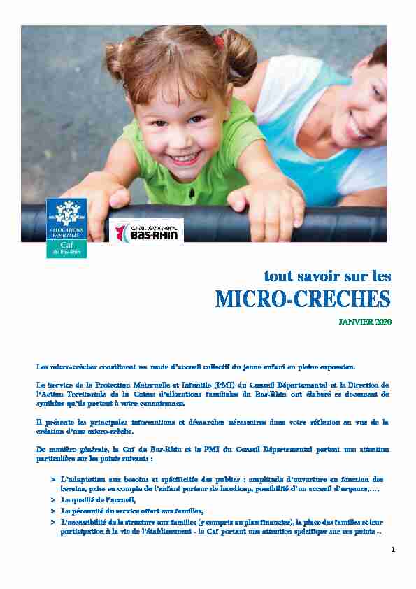 [PDF] micro-crèches pdf janvier 2020 - Réseau des parents 67