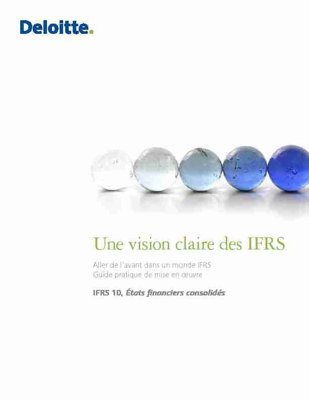 pdf Une vision claire des IFRS - Deloitte US
