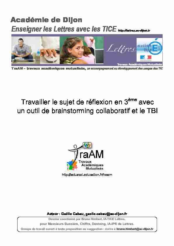 Enseigner les Lettres avec les TICE http://lettres.ac-dijon.fr