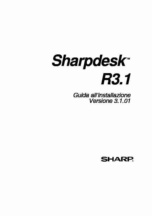 Sharpdesk R3.1 Operation-Manual IT