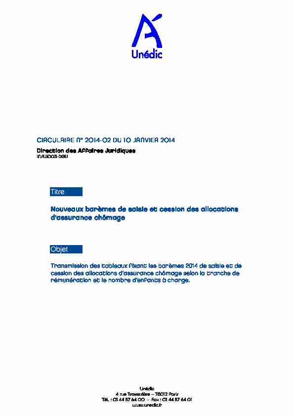 [PDF] Titre Nouveaux barèmes de saisie et cession des allocations d