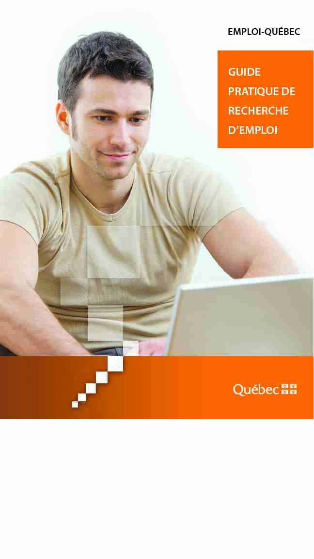 [PDF] Guide pratique de recherche demploi - Emploi Québec