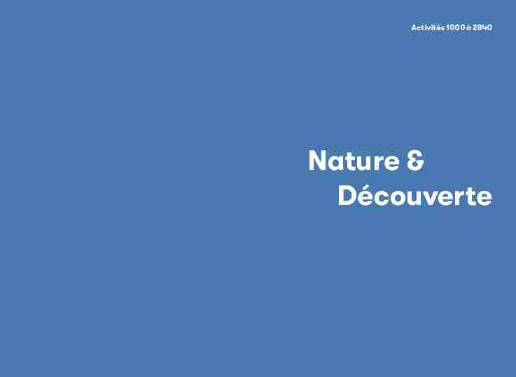 Nature & Découverte