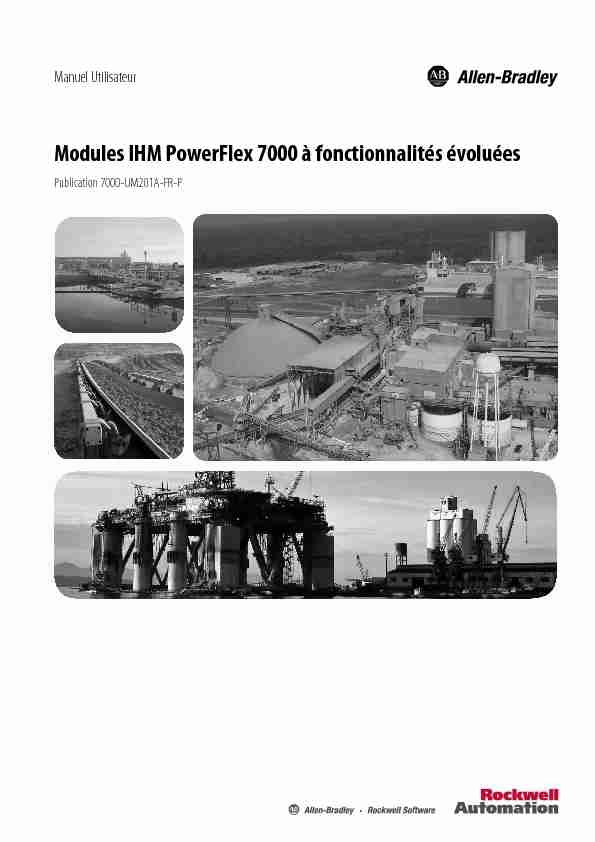 7000-UM201A-FR-P Modules IHM PowerFlex 7000 à