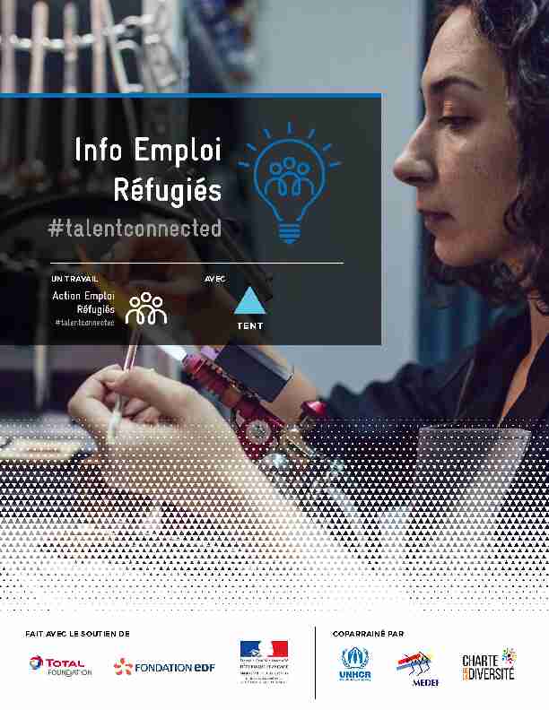 [PDF] Info Emploi Réfugiés - Tent Partnership for Refugees