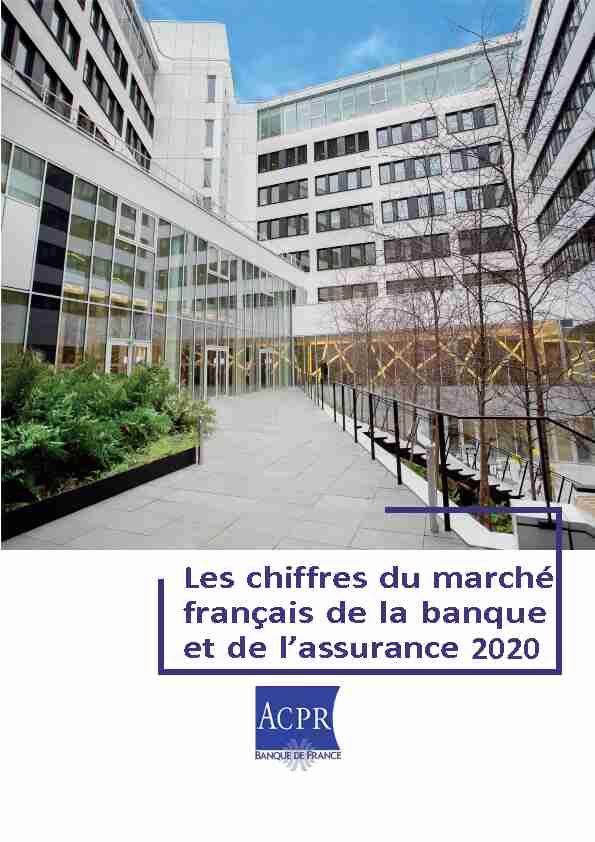 Les chiffres du marché français de la banque et de lassurance 2020