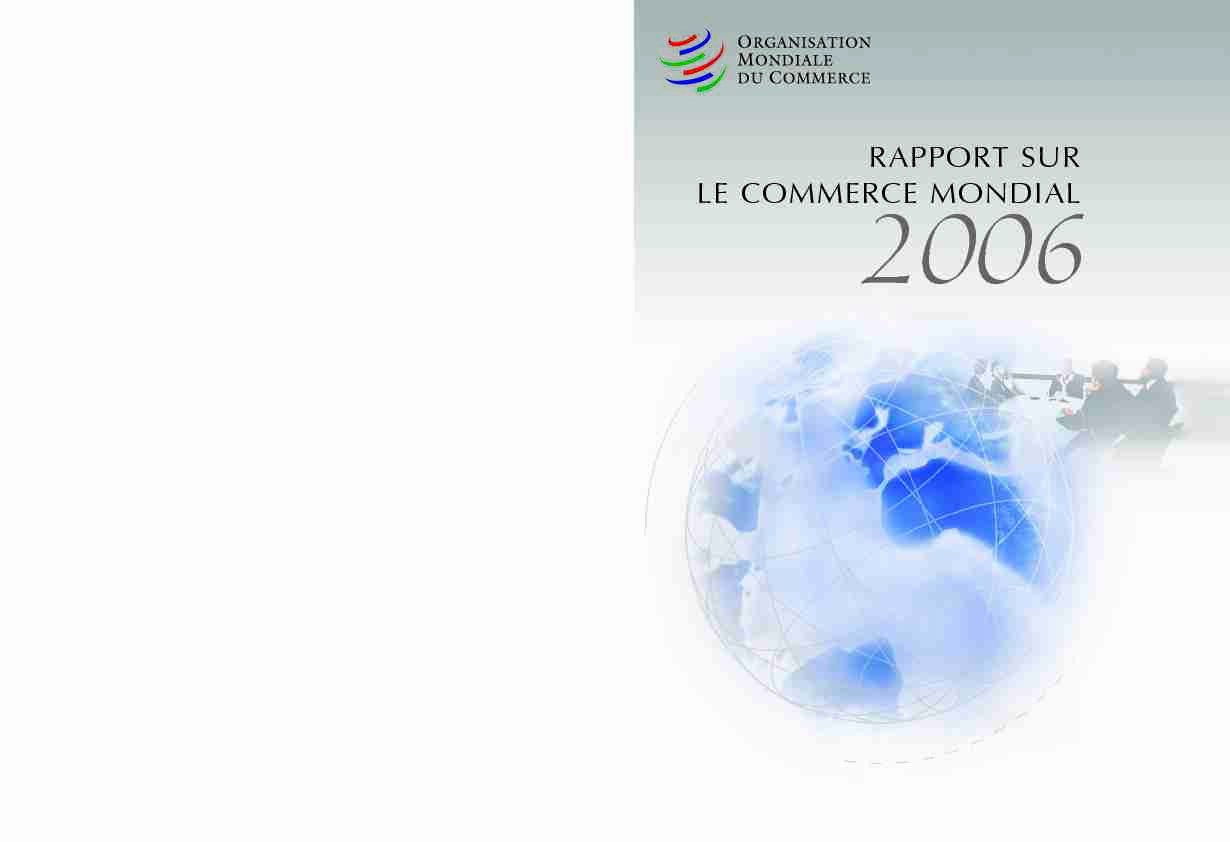 rapport sur le commerce mondial - 2006