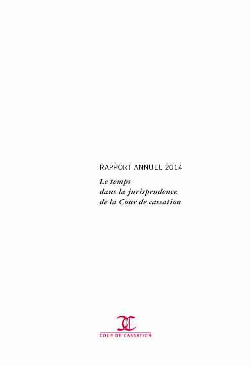 Cour de cassation_Rapport 2014.indd