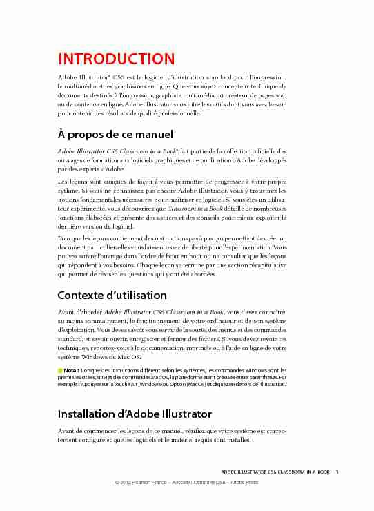 [PDF] Adobe Illustrator CS6 - Pearson France