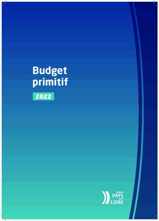 Budget Primitif 2022