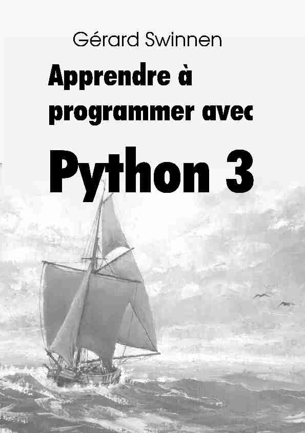 Apprendre à programmer avec Python 3 - INFOREF
